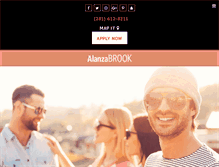 Tablet Screenshot of alanzabrookapts.com